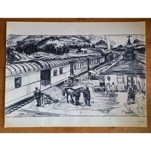 Mentor Huebner Francis Ford Coppola's Dracula Train Station Conceptual Art